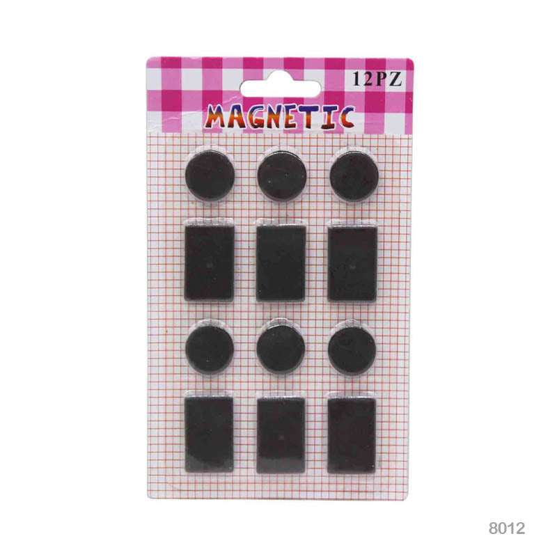 Gift To Love | Magnet In Shapes | Color : Black | Pcs : 12 Pcs | Code : 8012