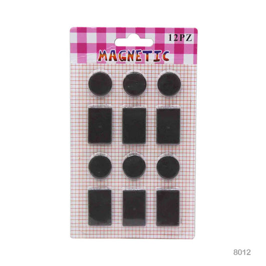 Gift To Love | Magnet In Shapes | Color : Black | Pcs : 12 Pcs | Code : 8012