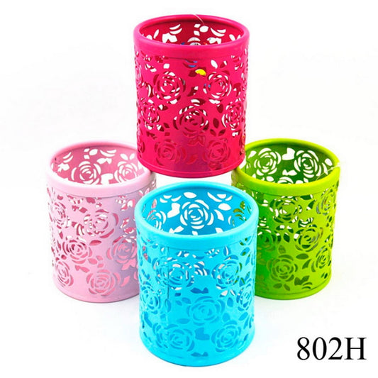 Gift To Love | Pen Stand Metal Round | Color : Colorful | Code : 802H
