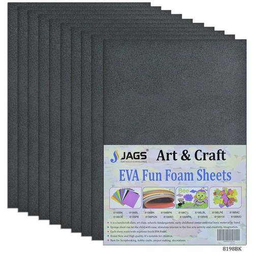 Gift To Love | A4 Foam Sheet Without Sticker Pack Of 10 Sheet Black | Code : 8198BK