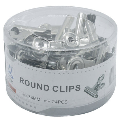 Gift To Love | Round Clips | Size : 38 Mm | Pcs : 24 Pcs Box | Code : 85238