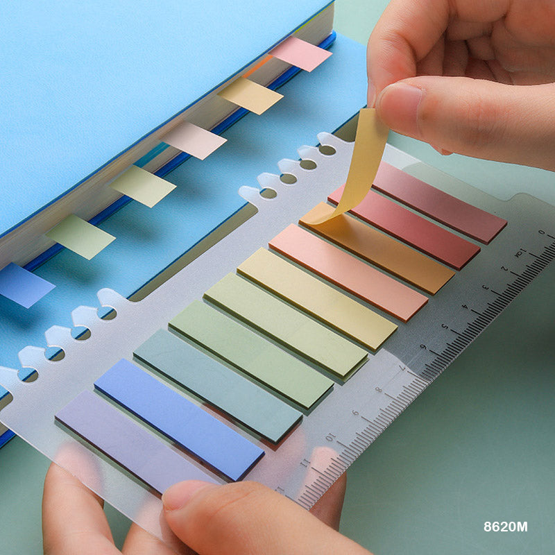 Gift To Love | Sticky Notes Morandi | Size : 11 X 44 Mm | Pcs : 10 Color | Code : 8620M