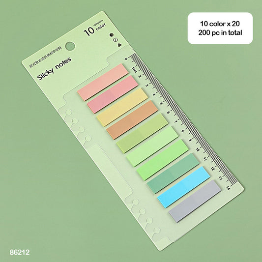 Gift To Love | Sticky Notes Color Note | Size : 11 X 44 Mm | Pcs : 10 Color | Code : 86212