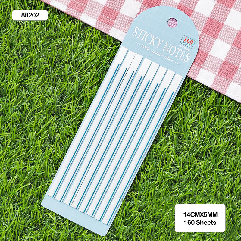 Gift To Love | Sticky Notes | Color : Blue | Size : 14 Cm X 5 Mm | Pcs : 8 Stripe | Code : 88202