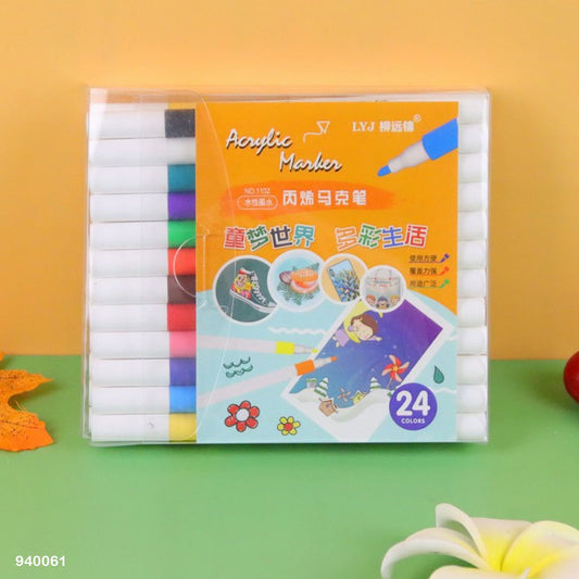 Gift To Love | Acrylic Marker Pen | Pcs : 24 Pcs | Code : 940061
