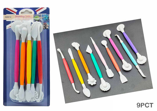 Gift To Love | 9Pc Plastic Clay Tool (9Pct) | Pcs : 9Pc | Code : 9PCT