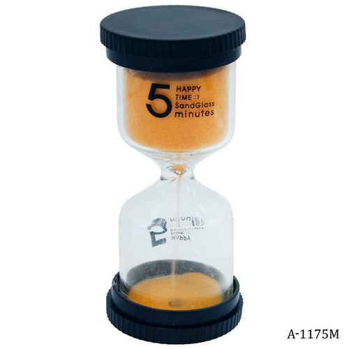 Gift To Love | Sand Timer Plastic Round Glass 5 Minute | Code : A-1175M