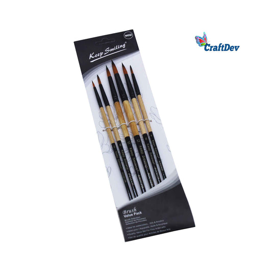 Gift To Love | Paint Brush Round | Pcs : 6 Pcs | Code : A0002R