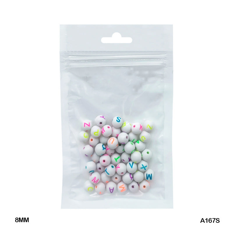 Gift To Love | Bracelet Beads Plastic | Size : 7 Mm | Pcs : 20 Gm | Code : A167S