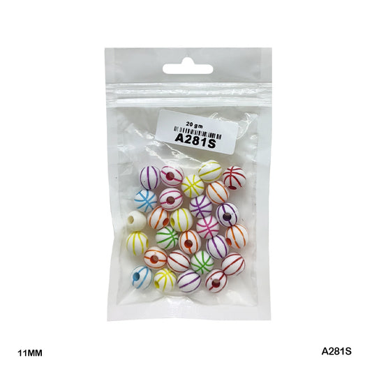 Gift To Love | Bracelet Beads Plastic | Pcs : 20 Gm | Code : A281S