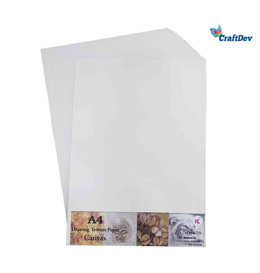 Gift To Love | A3 Drawing Texture Paper | Color : Canvas | Size : A3 | Pcs : 25 Sheets | Code : A3CP