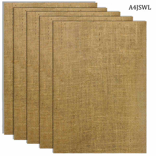 Gift To Love | A4 Jute Sheet With Laminated | Pcs : 5 Pcs | Code : A4JSWL