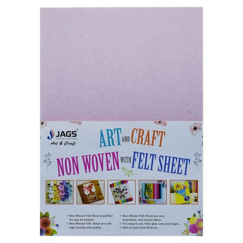 Gift To Love | A4 Nonwoven Felt 10 Sheet Pink | Code : A4NFSPK