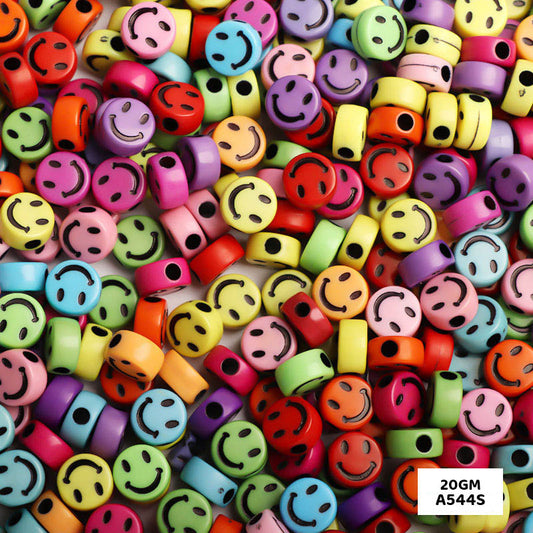Gift To Love | Bracelet Beads Plastic | Size : 8 Mm | Pcs : 20 Gm | Code : A544S