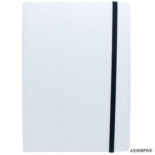 Gift To Love | Notebook Journal With Elastic | Color : White | Size : A5 | Pcs : 160 Pages | Code : A5NBBPWE