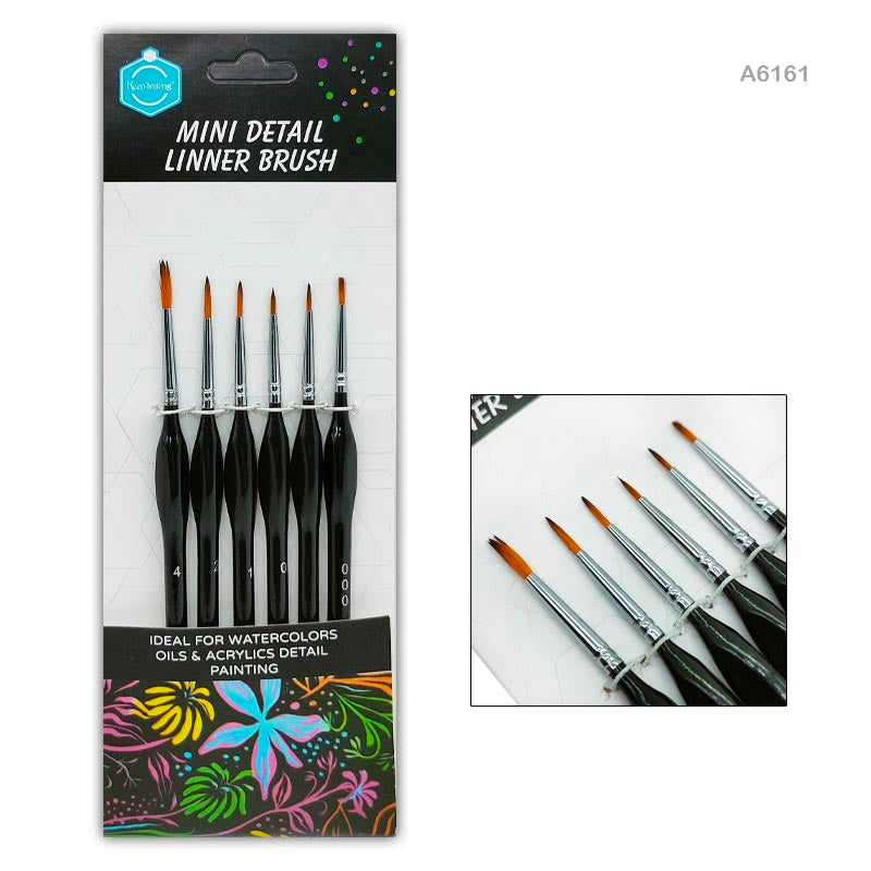 Gift To Love | Paint Brush Ultra Thin | Pcs : 6 Pcs | Code : A6161