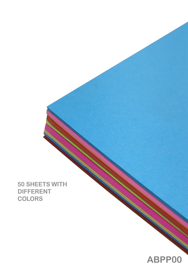A4 Bright Tinted Card 50 Sheet (Abpp00) - GIFT TO LOVE