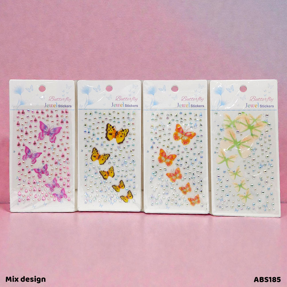 Gift To Love | Stone Butterfly And Lace Sticker | Code : ABS185