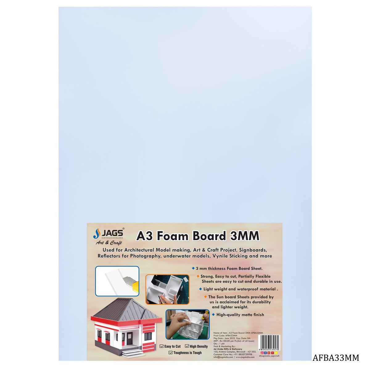 Gift To Love | Foam Board | Size : 3 Mm A3 | Code : AFBA33MM