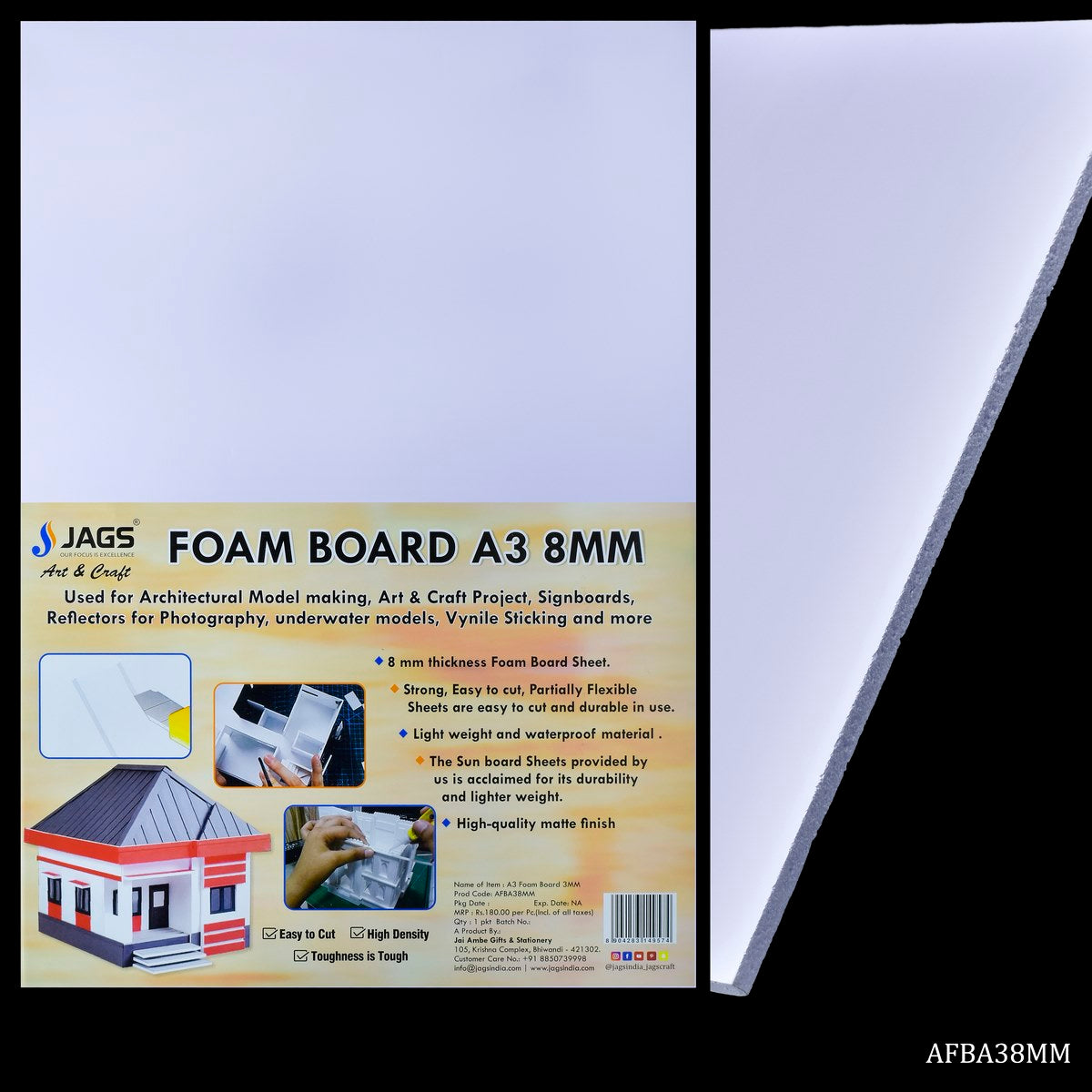 Gift To Love | Foam Board | Size : 8 Mm A3 | Code : AFBA38MM