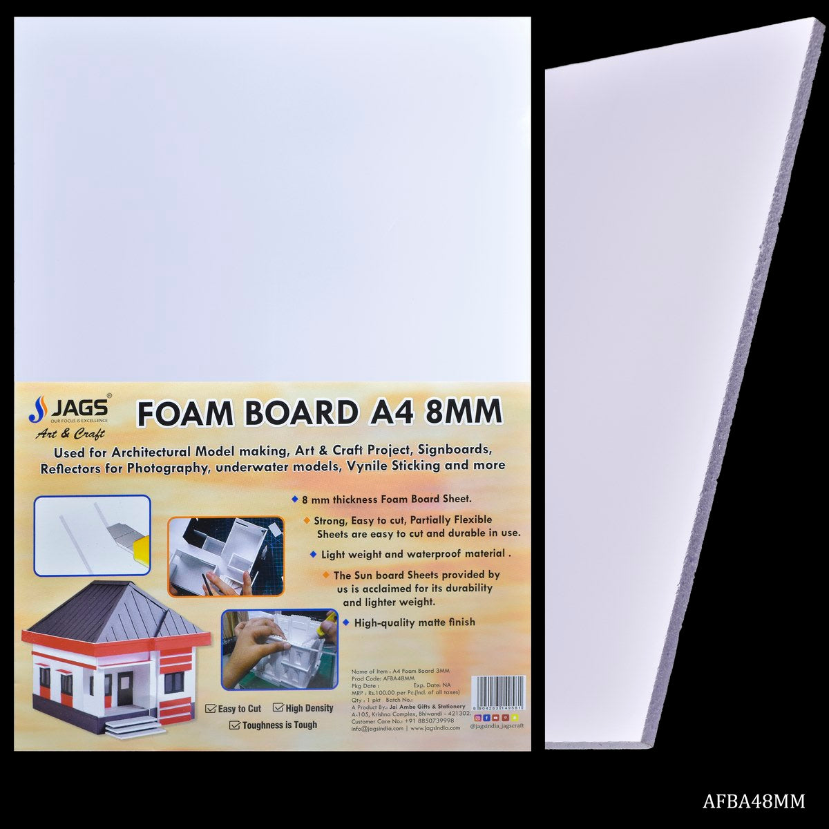 Gift To Love | Foam Board | Size : 8 Mm A4 | Code : AFBA48MM