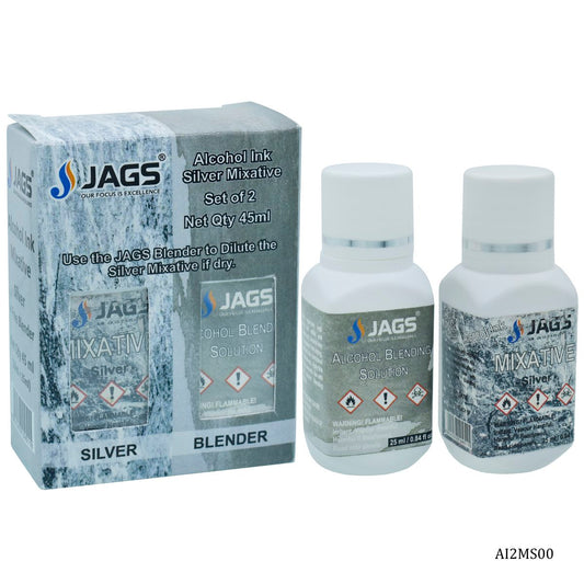Gift To Love | Alcohol Ink Mixative | Color : Silver | Pcs : 25 Ml | Code : AI2MS00