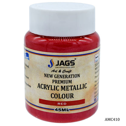 Gift To Love | Acrylic Metallic Colour | Color : Red | Size : 45 Ml | Code : AMC410