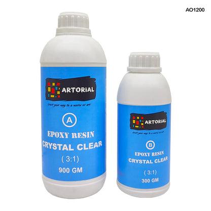 Gift To Love | Epoxy Art Resin Hardener Kit | Size : 1.2 Kg | Code : AO1200