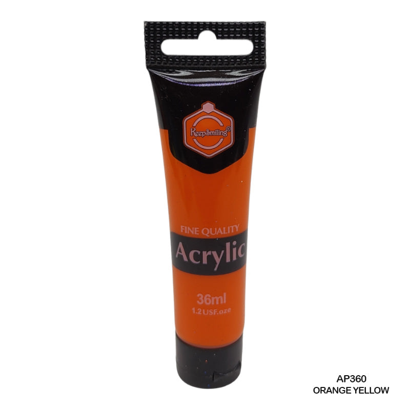 Gift To Love | Acrylic Paint Tube | Color : Yellow | Size : 36 Ml | Code : AP360