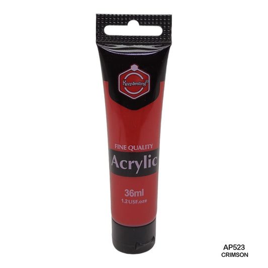 Gift To Love | Acrylic Paint Tube | Color : Crimson | Size : 36 Ml | Code : AP523