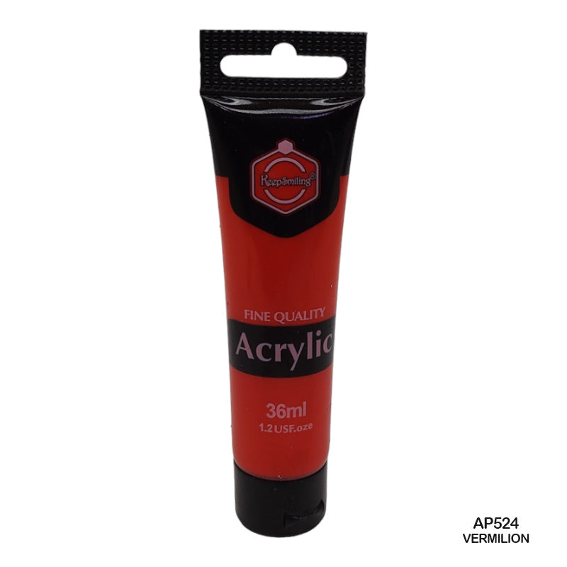 Gift To Love | Acrylic Paint Tube | Color : Vermilion | Size : 36 Ml | Code : AP524