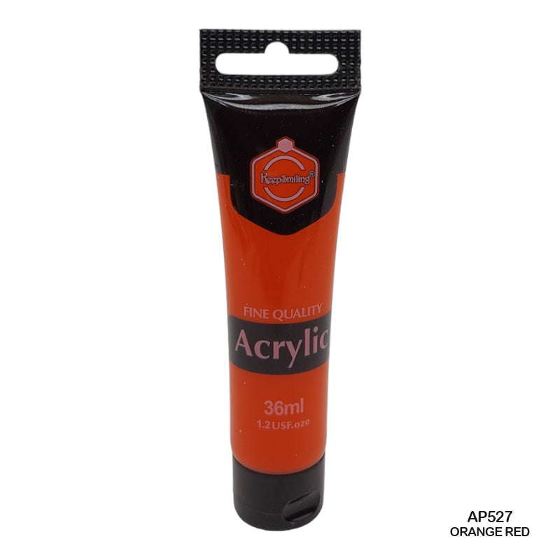 Gift To Love | Acrylic Paint Tube | Color : Orange Red | Size : 36 Ml | Code : AP527