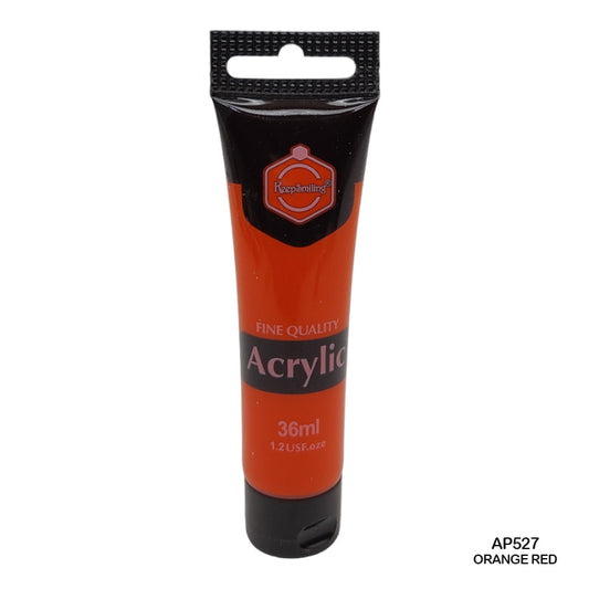 Gift To Love | Acrylic Paint Tube | Color : Orange Red | Size : 36 Ml | Code : AP527