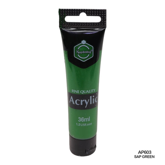 Gift To Love | Acrylic Paint Tube | Color : Sap Green | Size : 36 Ml | Code : AP603