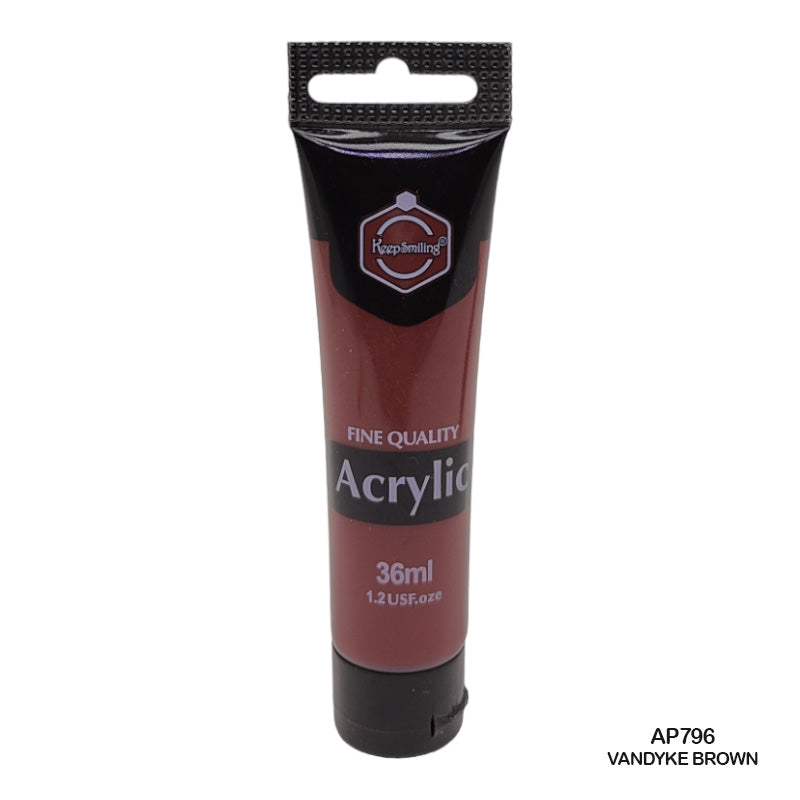 Gift To Love | Acrylic Paint Tube | Color : Vandyke Brown | Size : 36 Ml | Code : AP796
