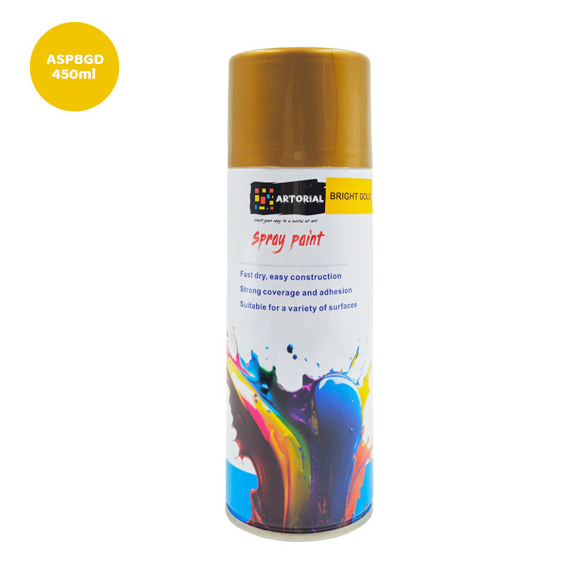 Gift To Love | Spray Paint | Color : Bright Gold | Pcs : 450 Ml | Code : ASPBGD