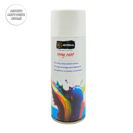 Gift To Love | Artorial Spray Paint Matt White | Pcs : 450 Ml | Code : ASPMTW