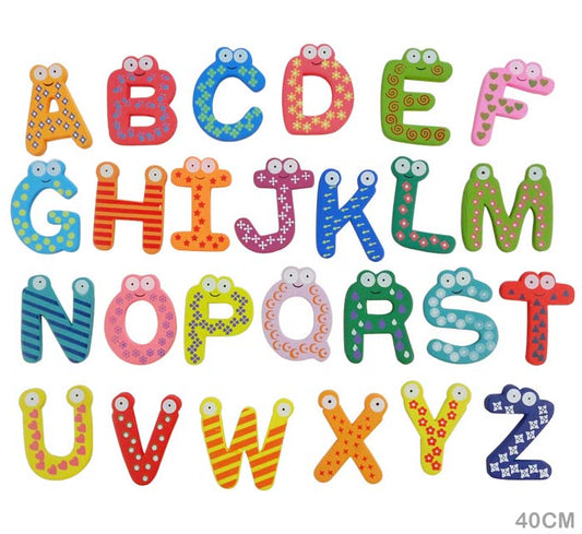 Gift To Love | Wooden Magnet A To Z | Code : ATOZ