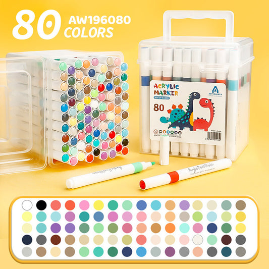 Gift To Love | Water Based Acrylic Marker | Pcs : 80 Pcs | Code : AW196080