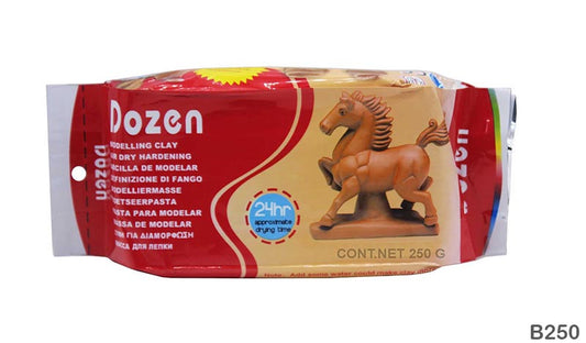 Gift To Love | Air Dry Clay | Color : Brown | Pcs : 250 Gram | Code : B250