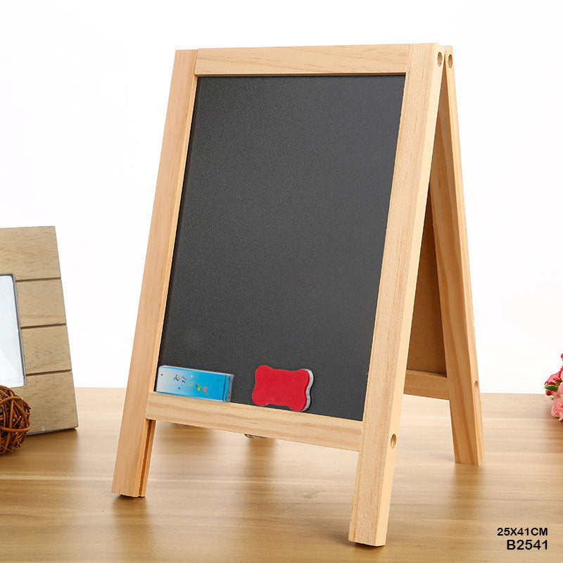 Gift To Love | Wooden Both Side Black Board | Size : 25 X 41 Cm | Code : B2541