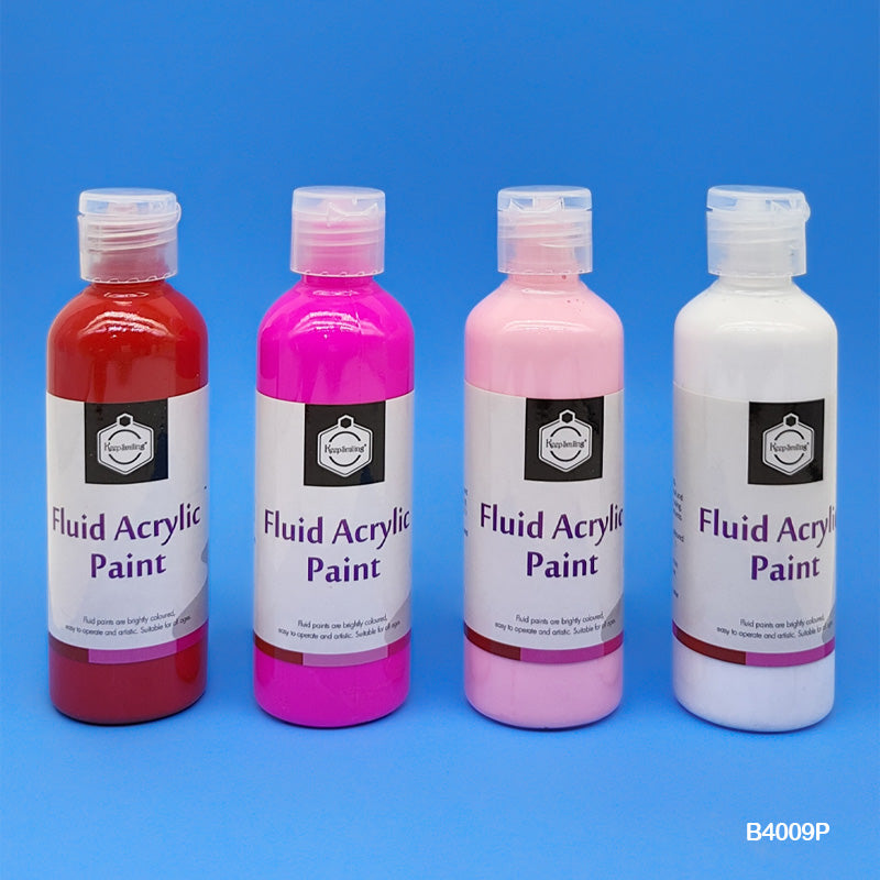Gift To Love | Fluid Acrylic Paint | Size : 100 Ml | Pcs : 4 Pcs | Code : B4009P
