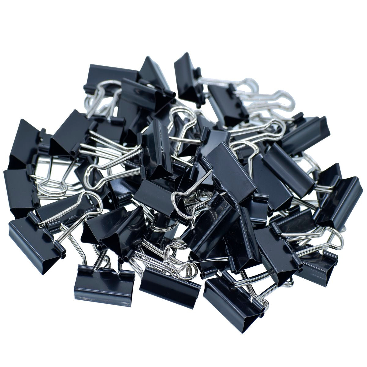 Gift To Love | Binder Clips | Color : Black | Size : 25 Mm | Pcs : 48 Pcs Box | Code : BCBK25MM