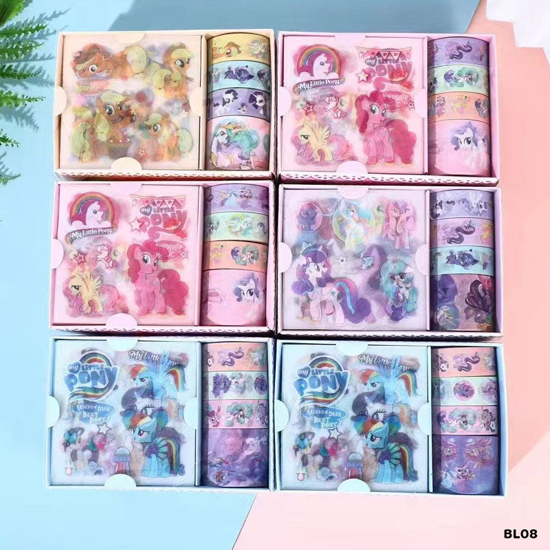 Gift To Love | Sticker N Tape Set My Little Pony | Pcs : Set | Code : BL08