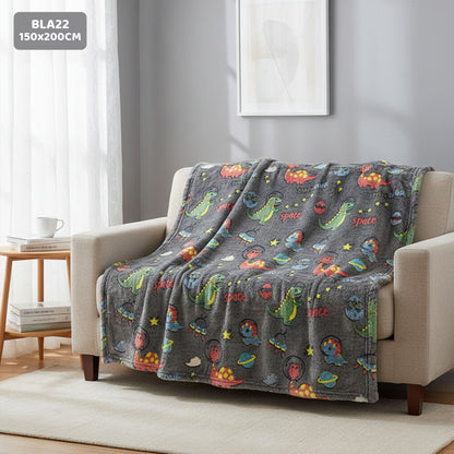 Gift To Love | Super Soft Night Glow In The Dark Blanket | Size : 150 Cm X 200 Cm | Code : BLA22