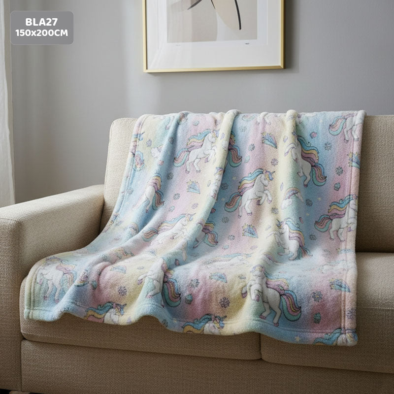 Gift To Love | Super Soft Night Glow In The Dark Blanket | Size : 150 Cm X 200 Cm | Code : BLA27