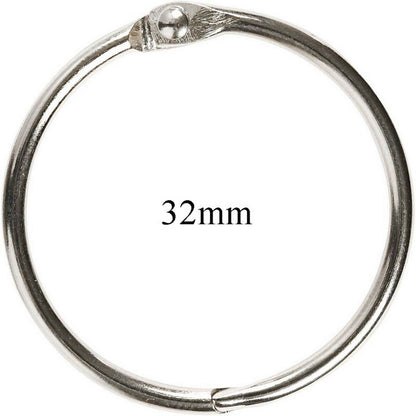 गिफ्ट टू लव | बुक रिंग | साइज़ : 32 एमएम | नग : 80 नग | कोड : BR32MM100