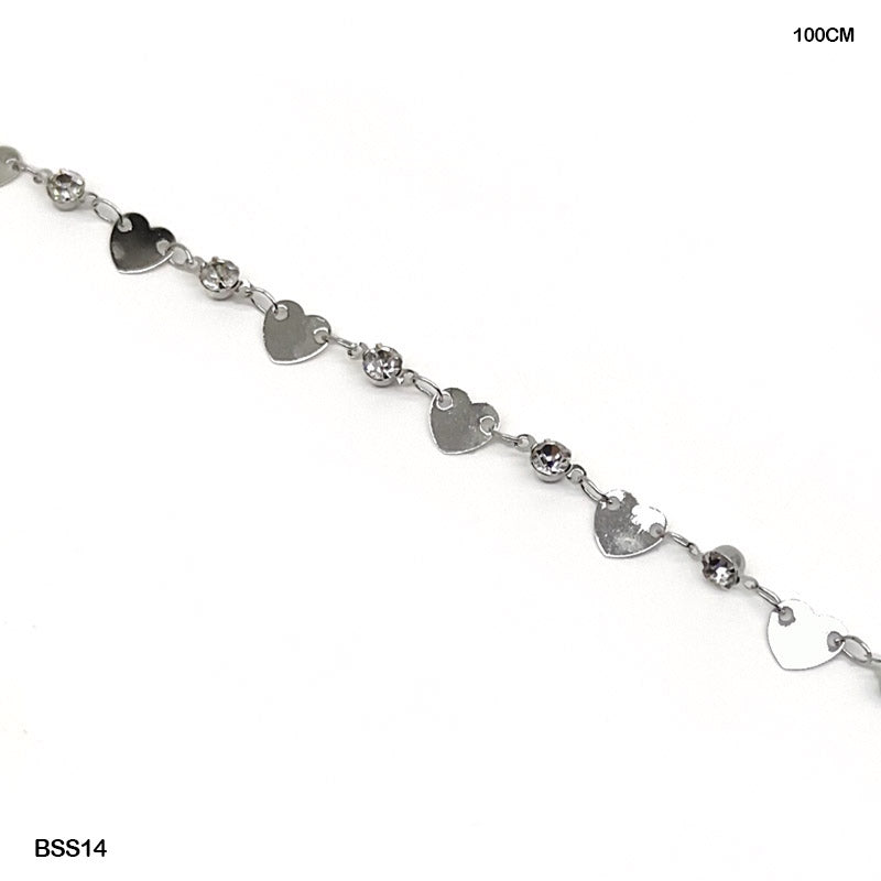Gift To Love | Ss Chain | Size : 100 Cm | Code : BSS14