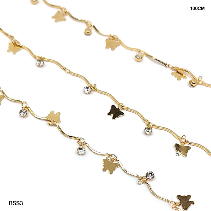 Gift To Love | Ss Chain | Size : 100 Cm | Code : BSS3
