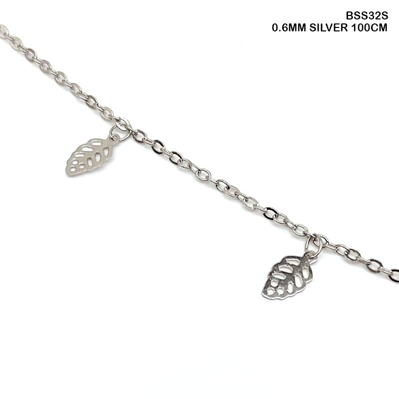 Gift To Love | Chain | Color : Silver | Size : 0.6 Mm X 100 Cm | Code : BSS32S
